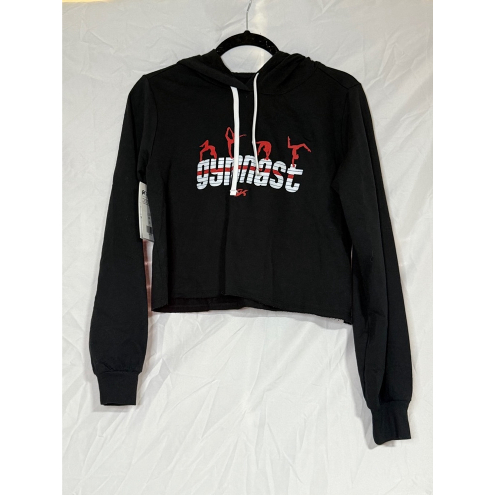 Girls Soffe Gymnastics Hoodie Size S Black Long Sleeve